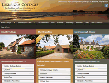 Tablet Screenshot of luxurious-cottages.co.uk